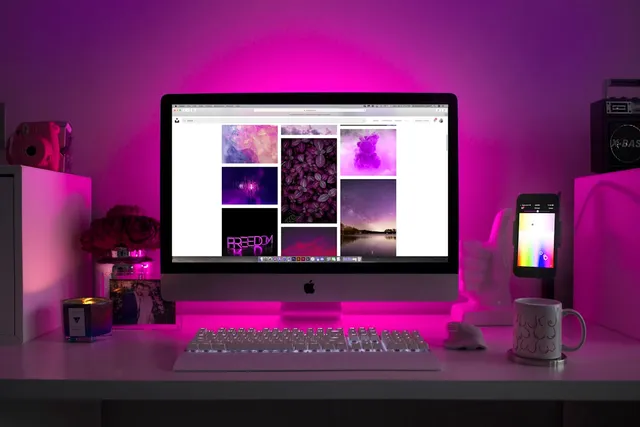 Cyberpunk Workspace Setup