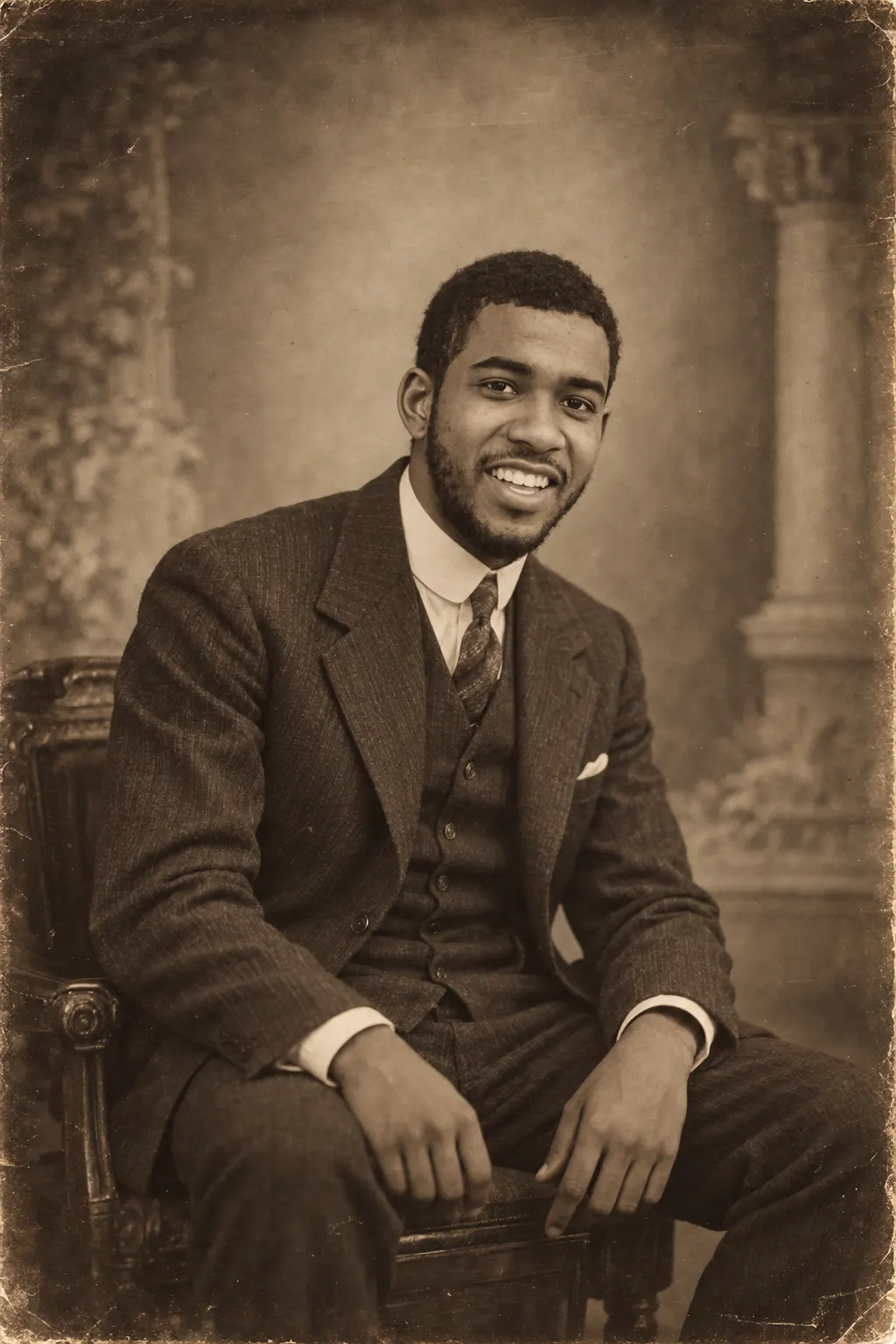 1920s Sepia Portrait