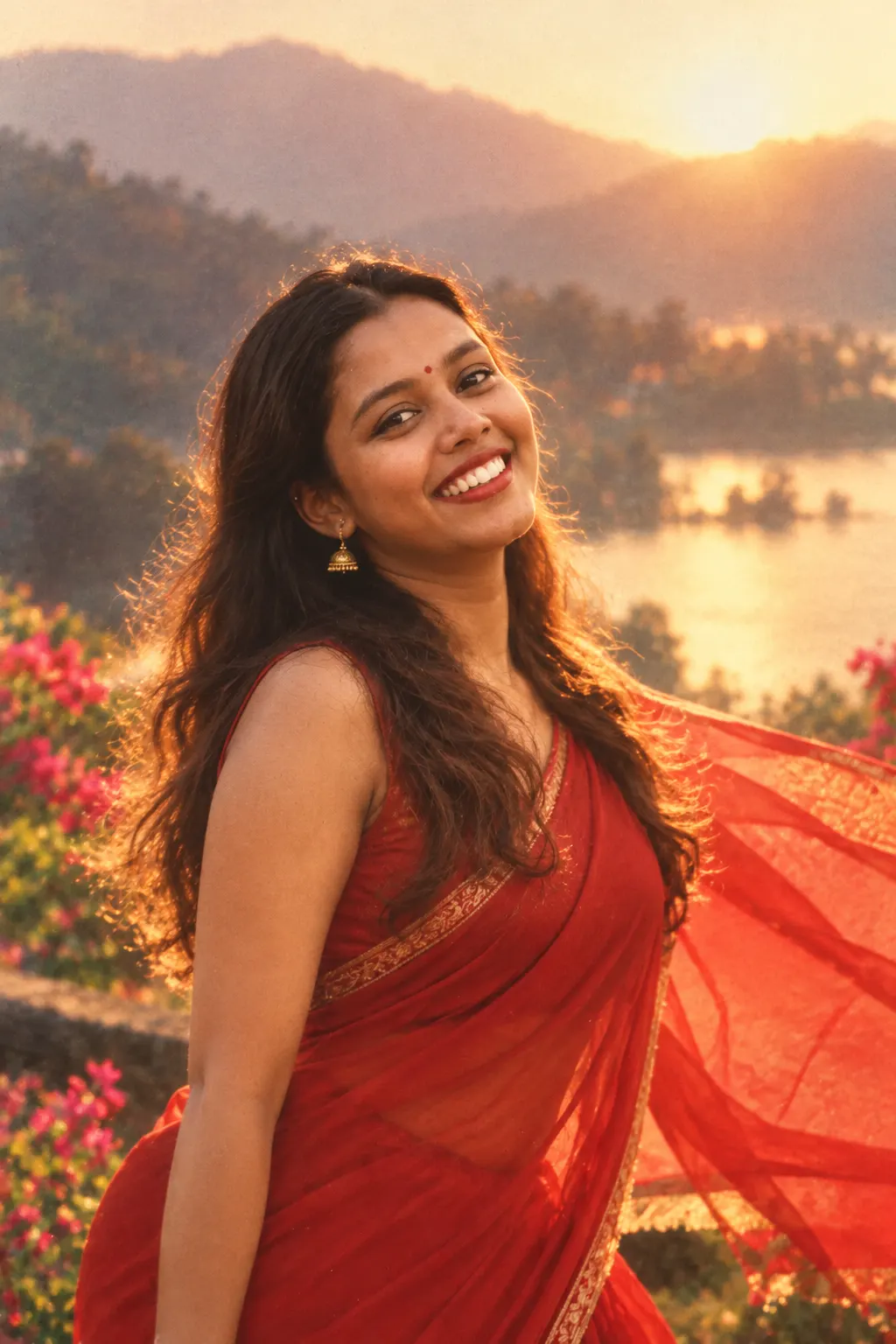 Vintage Chiffon Saree